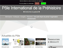 Tablet Screenshot of pole-prehistoire.com